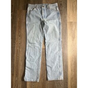 Wrangler 936GBH Slim Fit Cowboy Cut Jeans Light Wash Mens 34x32